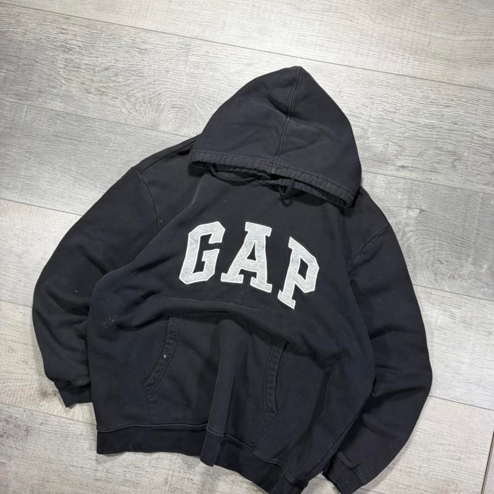 Vintage 2000s gap embroidered spelled‎ out hoodie Size says XXL measures Xl